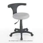 Podiatry stool DUAL white