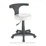 Podiatry stool DUAL white