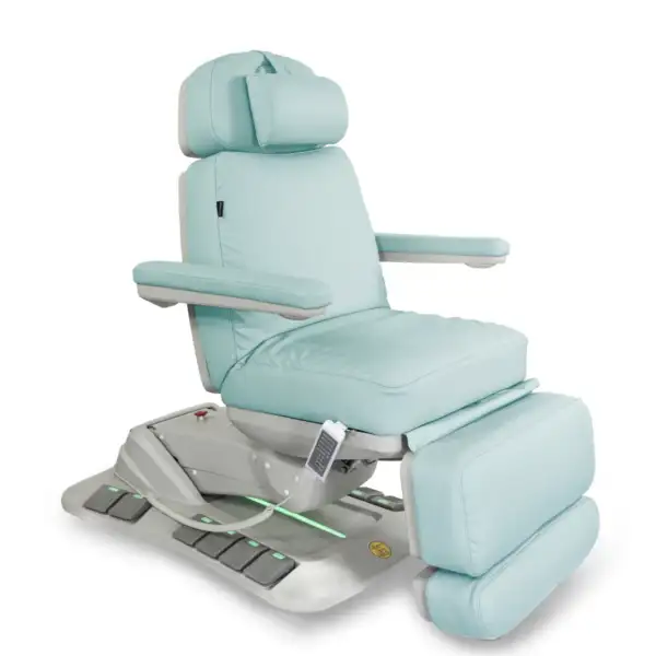 Cosmetic chair Niko Deep Blue with a swivel function