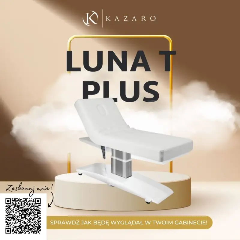 LUNA T PLUS PURE cosmetic bed with Vibesound - White