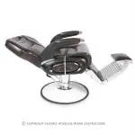 Fotel fryzjerski BARBER ciemny brąz