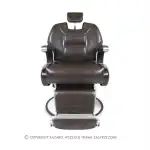 Fotel fryzjerski BARBER ciemny brąz