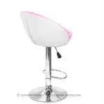 Krzesło kosmetyczne KORAL Swarovski Elements różowy - produkt powystawowy