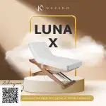 Łóżko kosmetyczne LUNA X PLUS VibeSound z podgrzewaniem - Biały