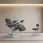 Fotel Zabiegowy NIKO GF z podgrzewaniem grafitowy