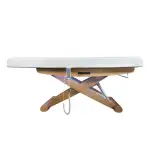 Łóżko kosmetyczne LUNA X PLUS z podgrzewaniem, VibeSound - Białe