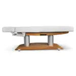 Łóżko kosmetyczne LUNA H PLUS z podgrzewaniem, VibeSound - biały