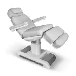 Fotel kosmetyczny ASPROMUS 2401 Plus z podgrzewaniem - Jasny Szary