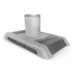 Fotel kosmetyczny ASPROMUS 2401 Plus z podgrzewaniem - Jasny Szary