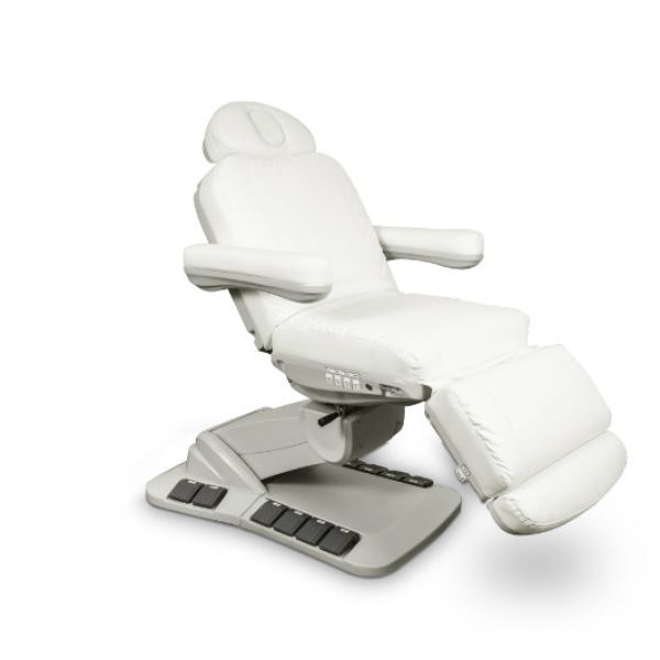 Fotel kosmetyczny NIKO E obrotowy z podgrzewaniem - Biały