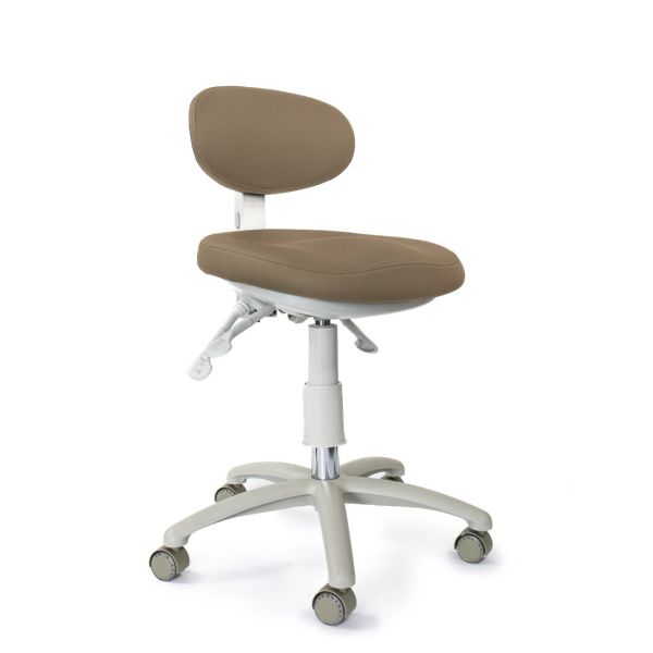 Taboret zabiegowy MediTab - Silvertex Taupe