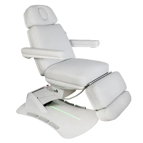 Fotel kosmetyczny ASPROMUS 2403 Plus z podgrzewaniem - Jasny Szary