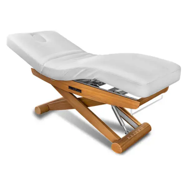 Łóżko kosmetyczne LUNA X PLUS z podgrzewaniem, VibeSound - Białe