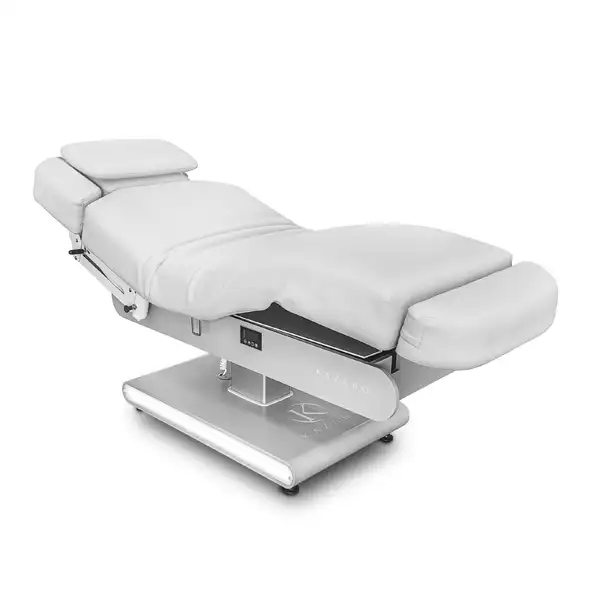 Łóżko kosmetyczne ZENITH z podgrzewaniem - Białe, biała podstawa