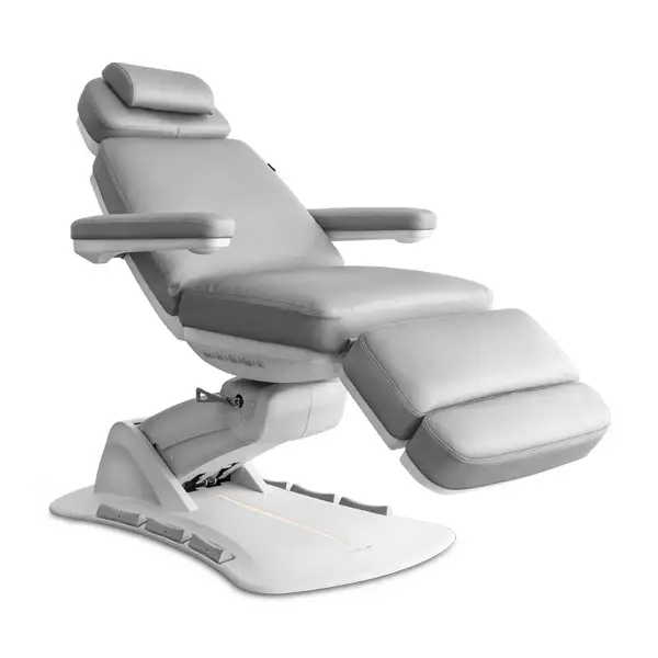 Fotel kosmetyczny ASPROMUS 2403 Plus z podgrzewaniem - Jasny Szary