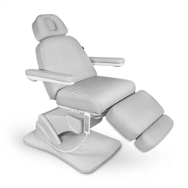 Fotel kosmetyczny ANGEL Plus z podgrzewaniem - Jasny Szary