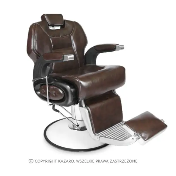 Fotel fryzjerski BARBER ciemny brąz