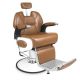 Fotel fryzjerski BARBER jasny brąz