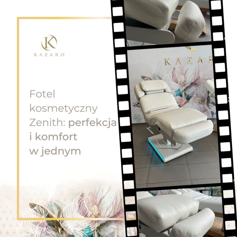 Fotel kosmetyczny Zenith: perfekcja i komfort  w jednym