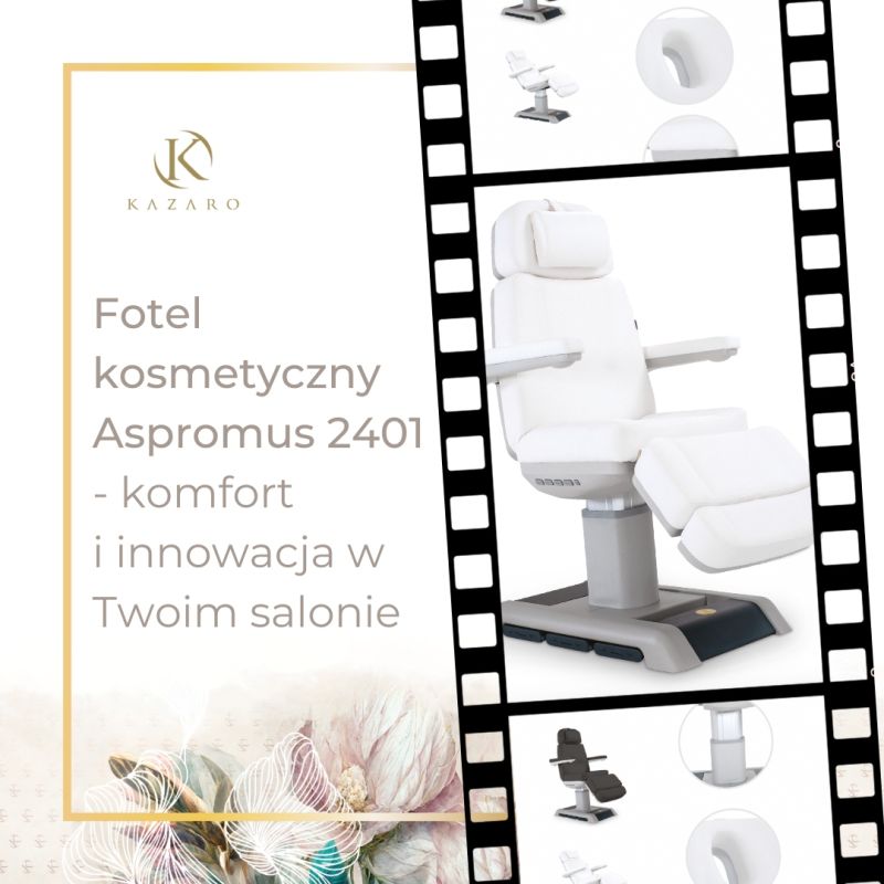 Fotel kosmetyczny Aspromus 2401 - komfort i innowacja w Twoim salonie