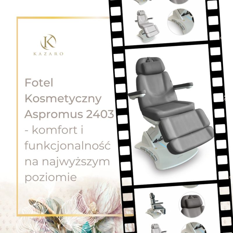 Fotel Kosmetyczny Aspromus 2403 - komfort i funkcjonalność na najwyższym poziomie