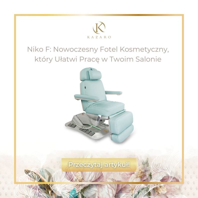 Niko F: Nowoczesny Fotel Kosmetyczny, który Ułatwi Pracę w Twoim Salonie