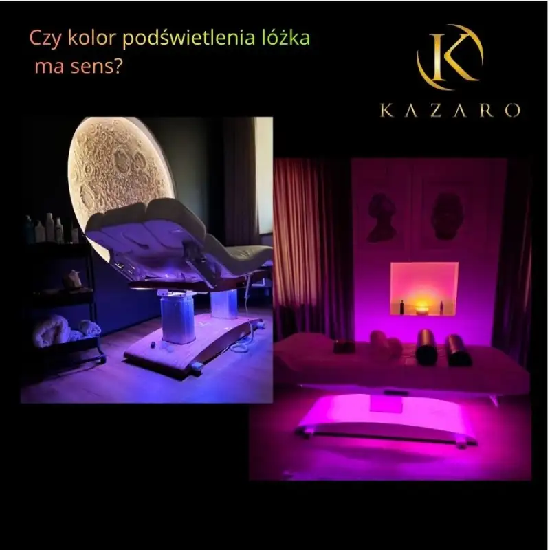 Czy kolor podświetlenia łóżka kosmetycznego ma sens?