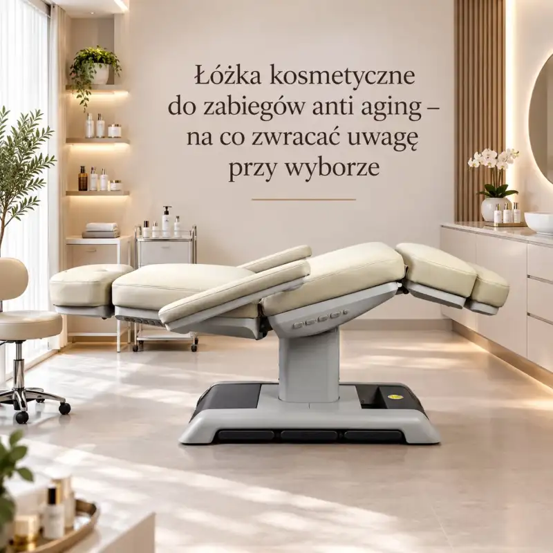 Łóżko kosmetyczne do zabiegów anti aging, na co zwrócić uwagę przy wyborze?