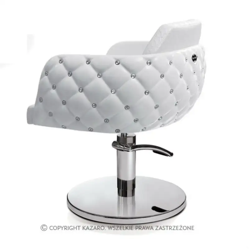 Fotel fryzjerski DIAMANTE Biały - produkt powystawowy