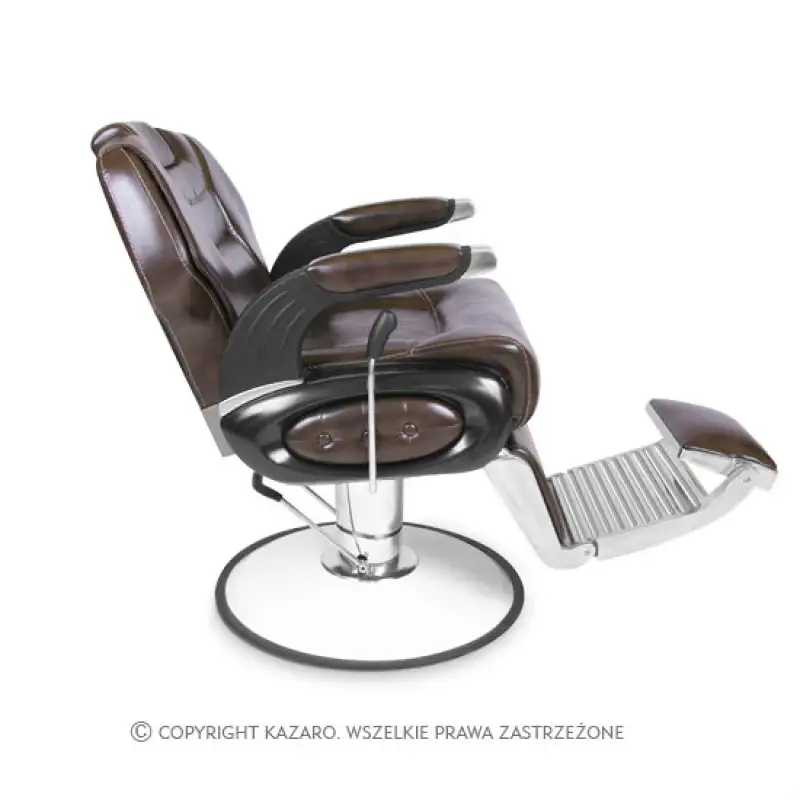 Fotel fryzjerski BARBER ciemny brąz
