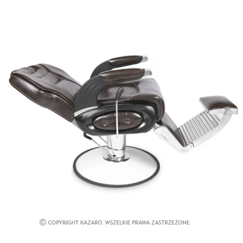 Fotel fryzjerski BARBER ciemny brąz
