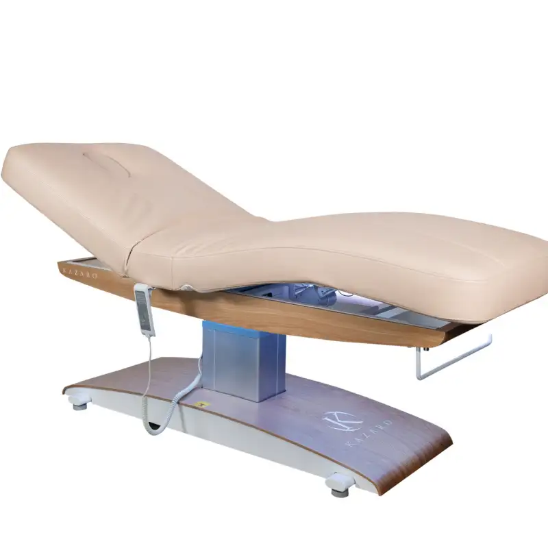 Łóżko kosmetyczne LUNA T PLUS z podgrzewaniem - Beżowy