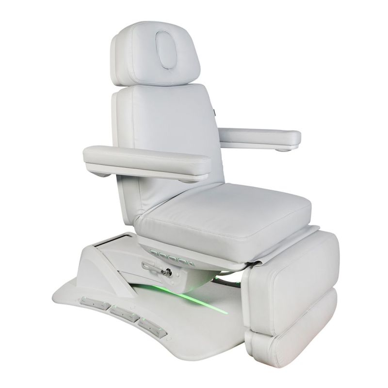 Fotel kosmetyczny ASPROMUS 2403 Plus z podgrzewaniem - Jasny Szary