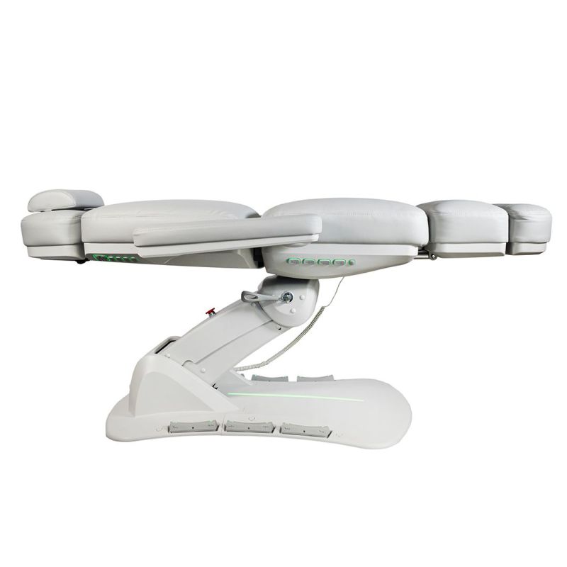 Fotel kosmetyczny ASPROMUS 2403 Plus z podgrzewaniem - Jasny Szary