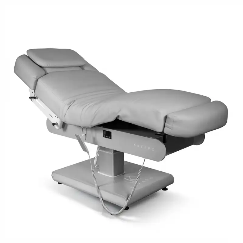 Łóżko kosmetyczne  Zenith z podgrzewaniem - Szare, Szara podstawa