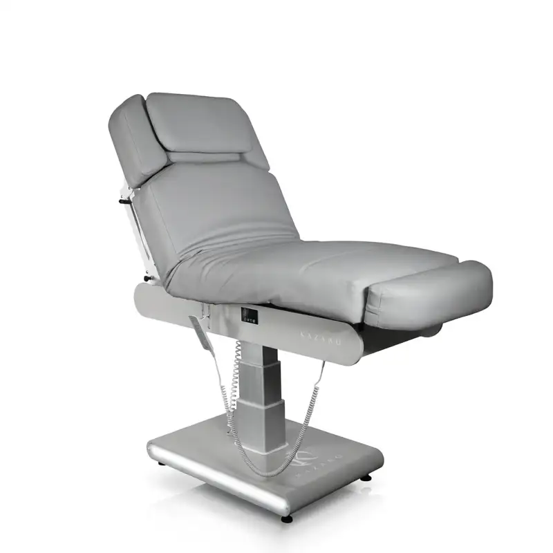 Łóżko kosmetyczne  Zenith z podgrzewaniem - Szare, Szara podstawa