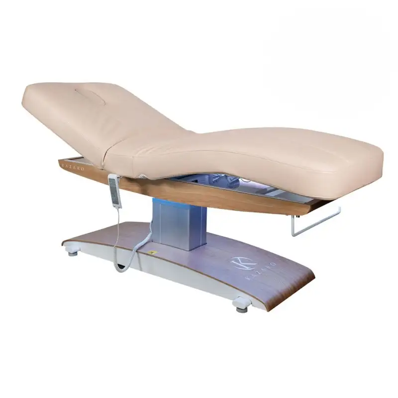 Łóżko kosmetyczne LUNA T PLUS z podgrzewaniem - Beżowe