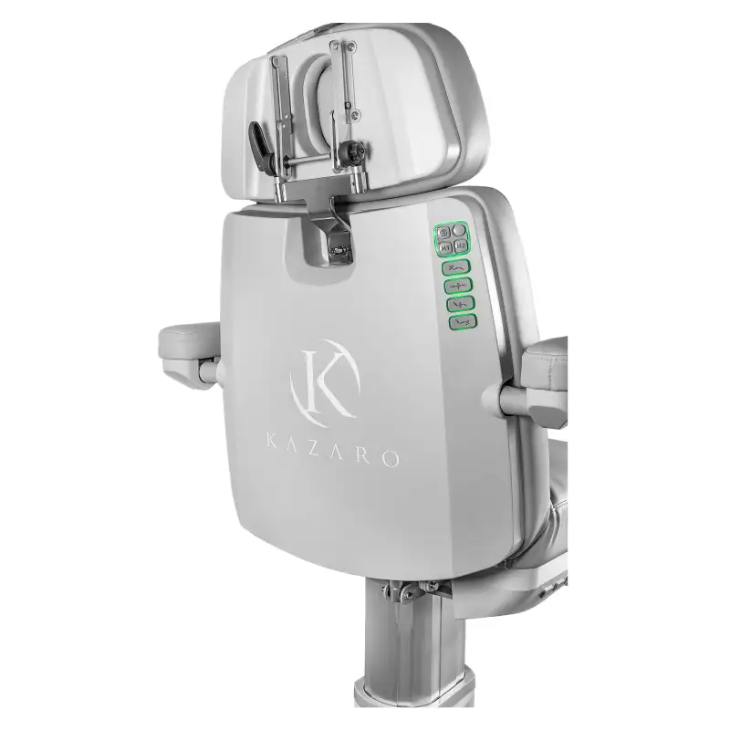 Fotel kosmetyczny ASPROMUS 2401 Plus z podgrzewaniem - Jasny Szary